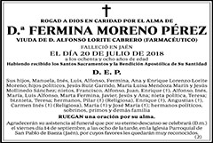 Fermina Moreno Pérez